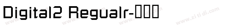 Digital2 Regualr字体转换